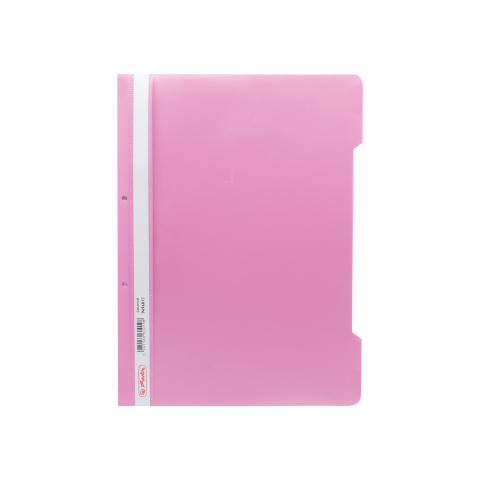 Dosare din plastic - Dosar din plastic cu sina si perforatii Herlitz roz