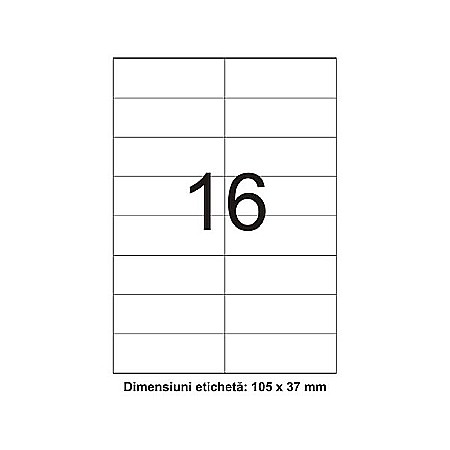 Etichete adezive - Etichete autoadezive albe 16/A4