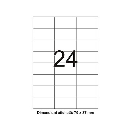 Etichete adezive - Etichete autoadezive albe 24/A4