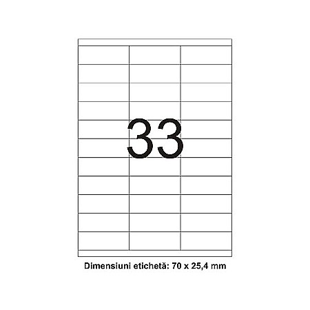 Etichete adezive - Etichete autoadezive albe 33/A4