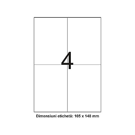 Etichete adezive - Etichete autoadezive albe 4/A4