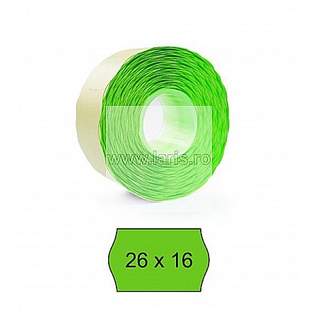 Etichete pret - Etichete pret 26 x 16 mm verzi, 1000/rola