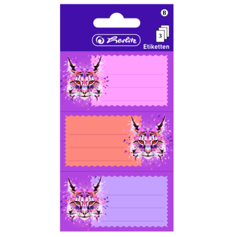 Etichete Scolare - ETICHETE SCOLARE WILD ANIMALS LYNX SET9