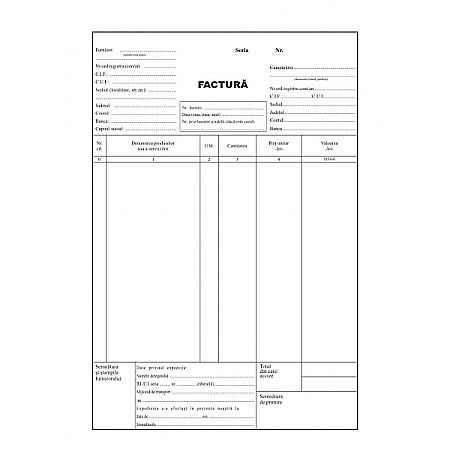 Tipizate - Facturier fara tva A4 3 exemplare