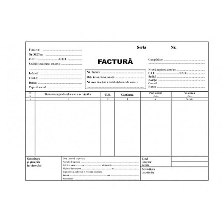 Tipizate - Facturier fara tva A5 3 exemplare