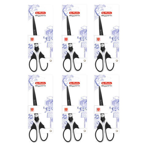 FOARFECA MY.PEN VARF ASCUTIT 18CM NEGRU/ALB BLISTER [2]