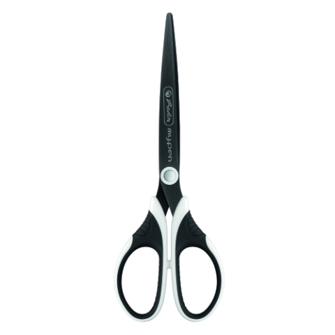 Foarfeci si cuttere - FOARFECA MY.PEN VARF ASCUTIT 18CM NEGRU/ALB BLISTER