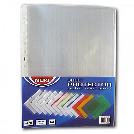 Folii si mape de protectie - Folii de protectie A4 cristal subtiri Noki