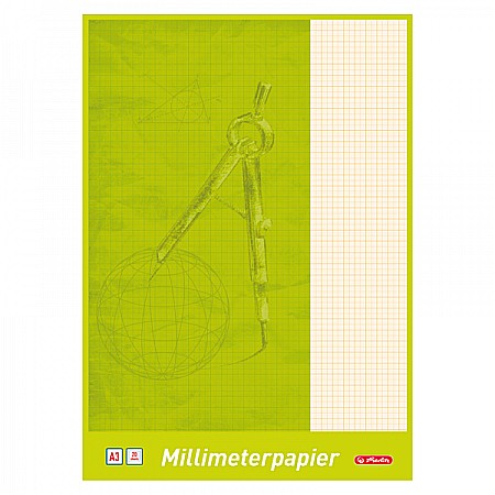 Hartie milimetrica - Hartie milimetrica A3 Herlitz