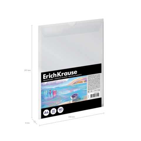 Hartie pentru acuarela  A4 20 coli 180g Erichkrause Art Spirit [1]