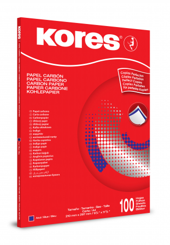 Tus , tusiere si indigo - Indigo Kores albastru A4 100 coli
