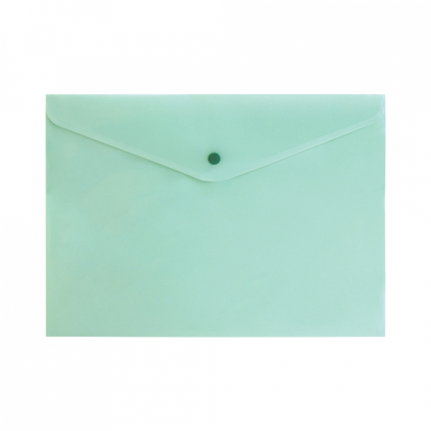 Mape din carton si plastic - Mapa din plastic A4 cu buton Spree - verde pastel