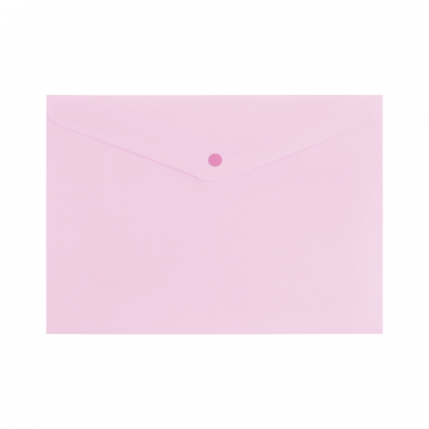 Mape din carton si plastic - Mapa din plastic A4 cu buton Spree - roz pastel