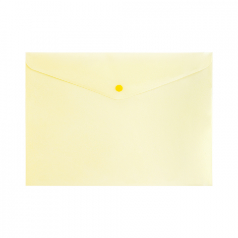 Mape din carton si plastic - Mapa din plastic A4 cu buton Spree - galben pastel