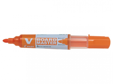 Flipchart-uri - marker-whiteboard-portocaliu-varf-rotund-vboard-pilot