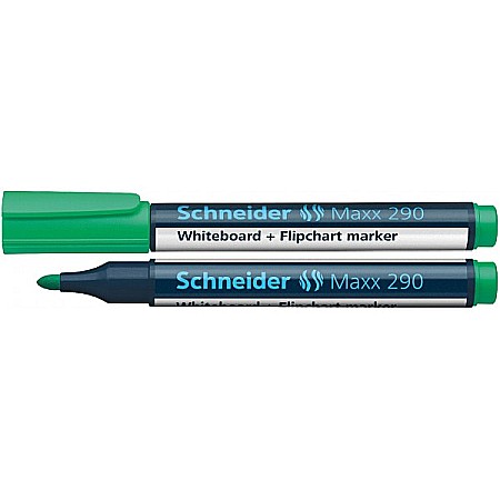 Accesorii pentru flipchart - Marker pentru tabla alba/whiteboard Schneider 290 verde