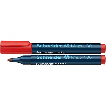 Markere permanente - Marker permanent Schneider 130 roșu
