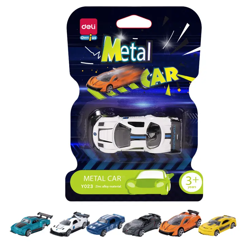 Jocuri & Jucarii - Masinuta Racing Metal Deli - 6 Modele Sport pentru Copii 3+ Ani