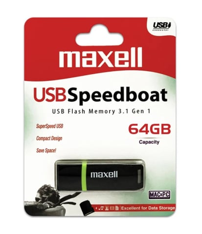 Accesorii IT - Memorie USB Maxell Speedboat USB 2.0 – 64GB