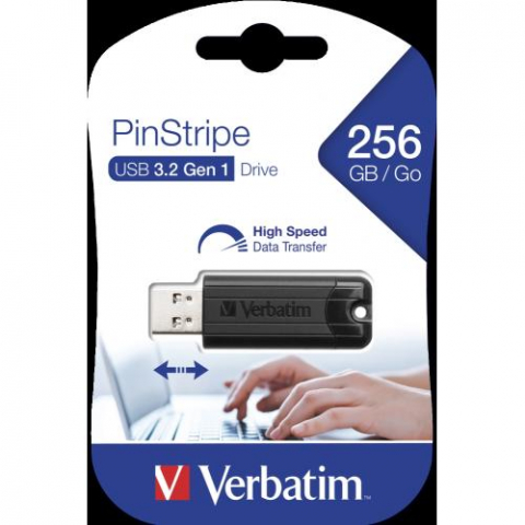 Memorii USB - Memorie USB Verbatim Pinstripe 256GB