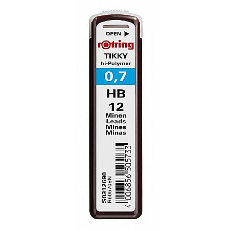 Mine pentru creioane mecanice - Mine creion mecanic Rotring Tikky - 0.7 mm HB