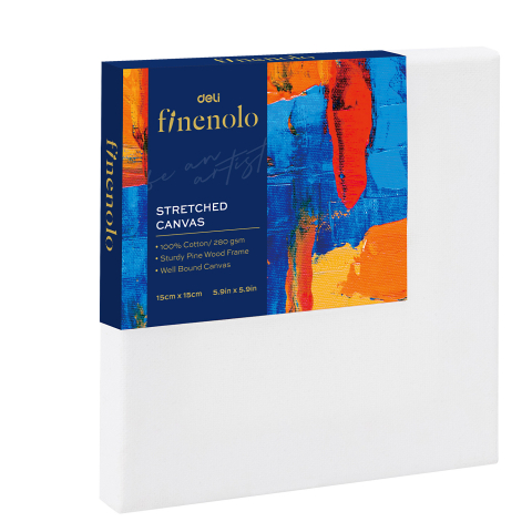 Panza pentru pictura si Carton panzat - PANZA PENTRU PICTURA PE SASIU 15*15CM DELI