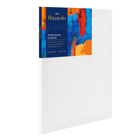 Panza pentru pictura si Carton panzat - PANZA PENTRU PICTURA PE SASIU 30*30CM DELI