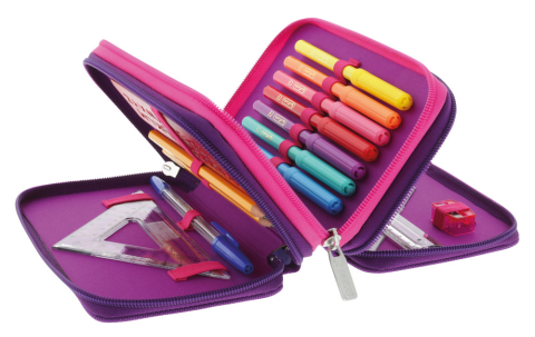 PENAR ECHIPAT 31 PIESE 3 FERMOARE DIP DYE MOV/ROZ [4]