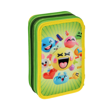 Penar echipat Pelikan 43 piese, 3 fermoare, design Emoji [4]