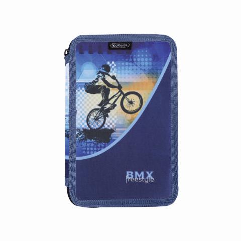 Penare - Penar neechipat 2 fermoare 20 x 13 x 4.5 cm Herlitz BMX