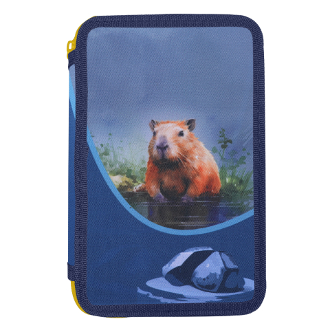 Penare - Penar neechipat 2 fermoare 20 x 13 x 4.5 cm Herlitz Capibara