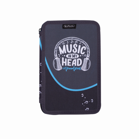 Penare - Penar neechipat 3 fermoare 20 x 13 x 6 cm Herlitz Music