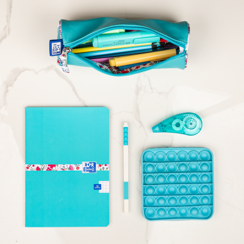 PENAR TIP ETUI ROTUND OXFORD FLORAL PASTEL TURCOAZ [5]