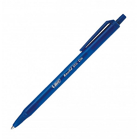 Pixuri cu mecanism - Pix Bic Round Stic Clic albastru