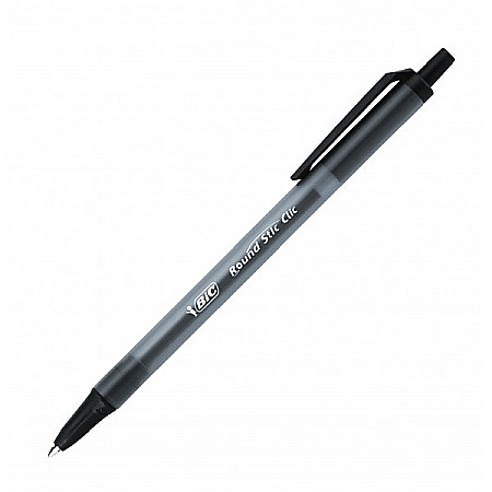 Pixuri cu mecanism - Pix Bic Round Stic Clic negru