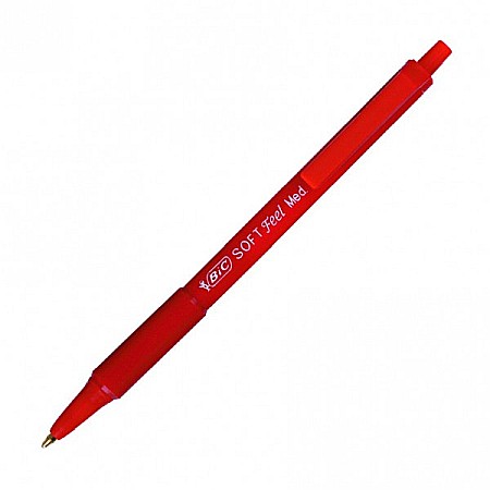 Pixuri cu mecanism - Pix Bic Soft Feel rosu