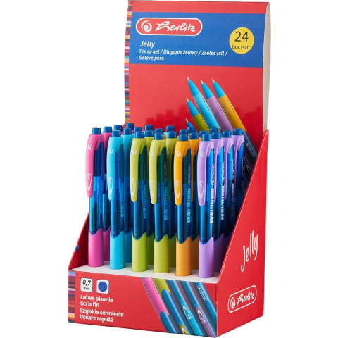 Pix cu gel Herlitz Jelly 0.7mm Albastru [3]