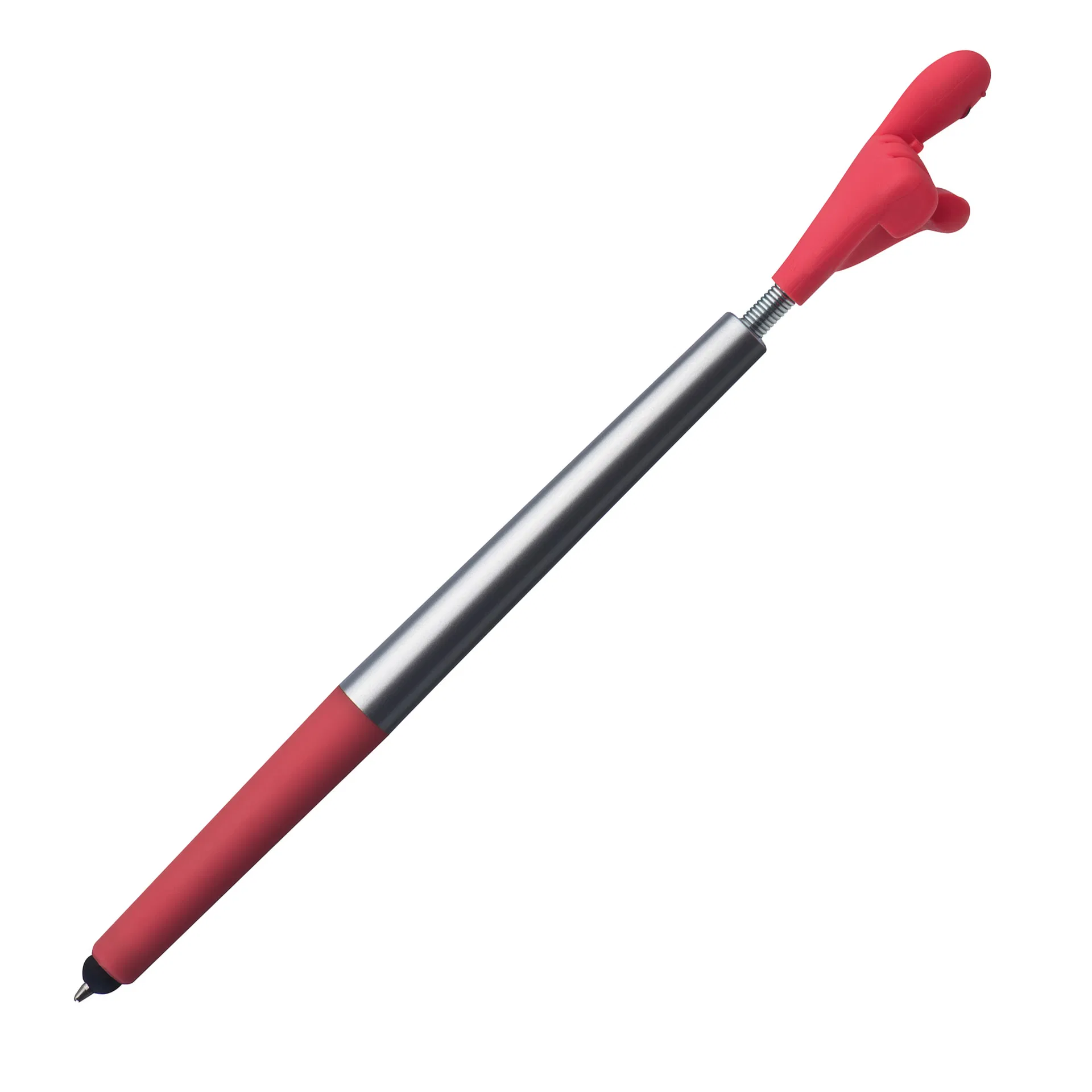 Pix stylus cu mana flexibila antistres - Point Smiley, rosu [4]