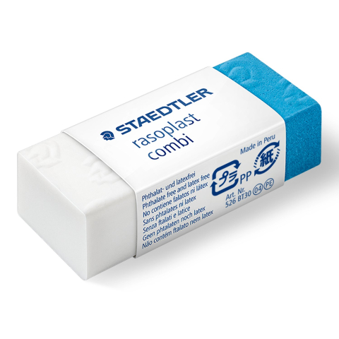 Radiere scolare - Radiera pentru cerneala si creion Staedtler Rasoplast Combi