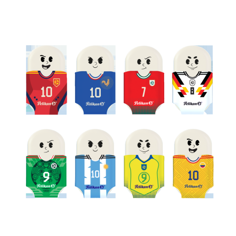 Instrumente de scris - RADIERA SQUEEZY SPORTS MOTIVE ASORTATE FOTBAL SET2 BLISTER