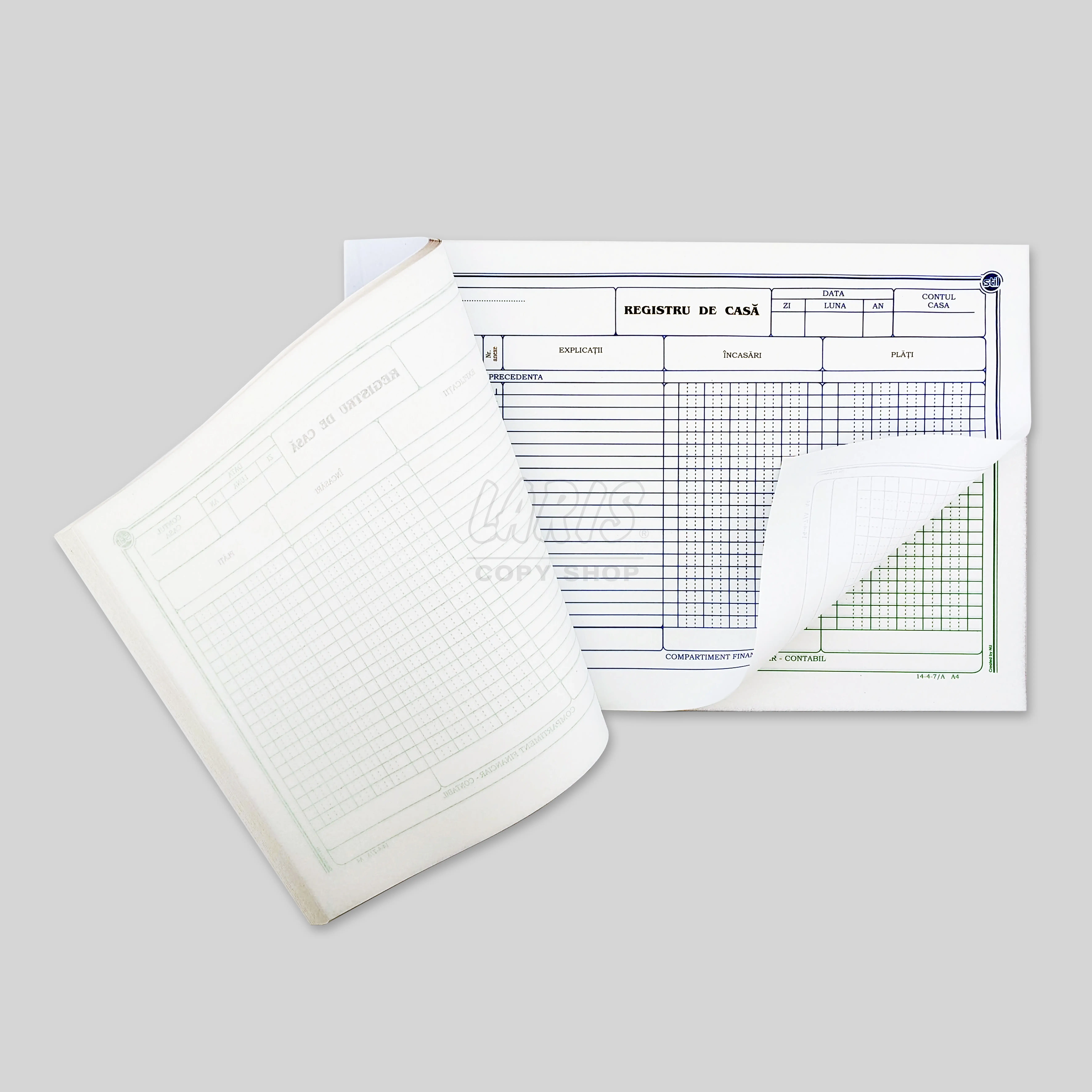 Registru de Casă A4 Autocopiativ – 2 Exemplare, 50 Seturi [1]