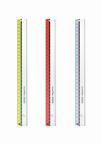 Rigle - Rigla din plastic 30 cm Herlitz My.Pen - 3 culori