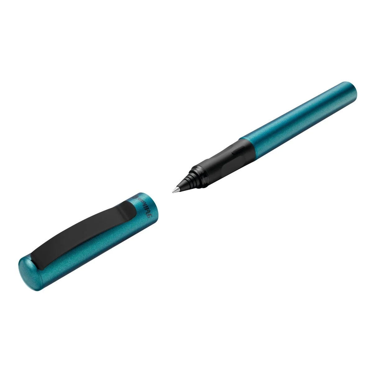 Roller cu cerneala Pelikan Pina Colada, albastru petrol metalizat, 3 rezerve incluse [1]