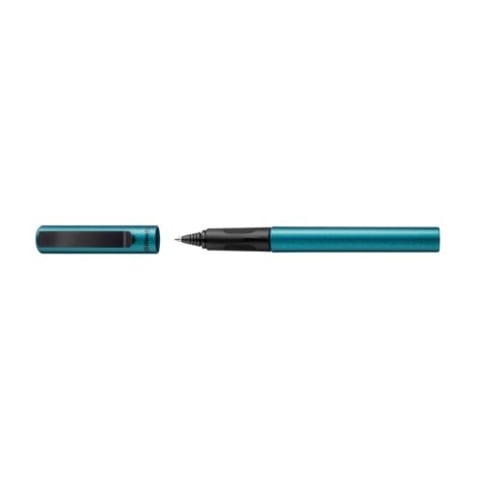 Rollere & Finelinere - ROLLER PINA COLADA 0.7MM +1REZERVA ALBASTRU PETROL METALIZAT CUTIE CARTON