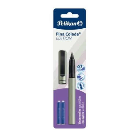Rollere & Finelinere - ROLLER PINA COLADA EDITION 0.7MM +3 REZERVE DIVERSE CULORI METALIZATE BLISTER