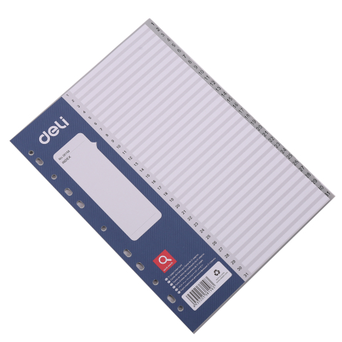 Separatoare A4 cu index 1-31, plastic, Deli [1]