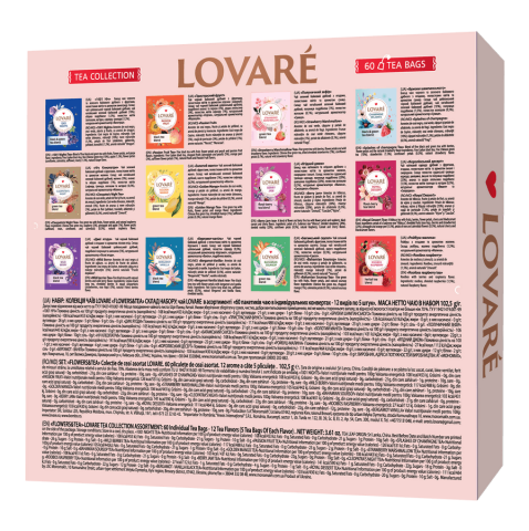 Ceai Lovare Flowers & Tea - Selectie 12 arome, 60 plicuri [2]
