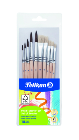 Pensule - Pensule pentru incepatori, Pelikan, 10 bucati