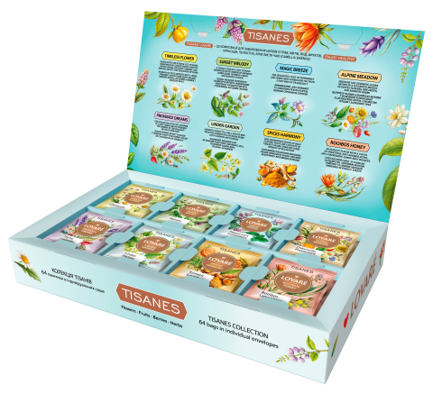 Ceai Lovare Herbal Tea Collection - Selectie 8 arome, 64 plicuri