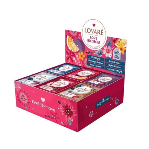 Lovare - Ceai Lovare Love Blossom Tea - Selectie 6 arome, 90 plicuri